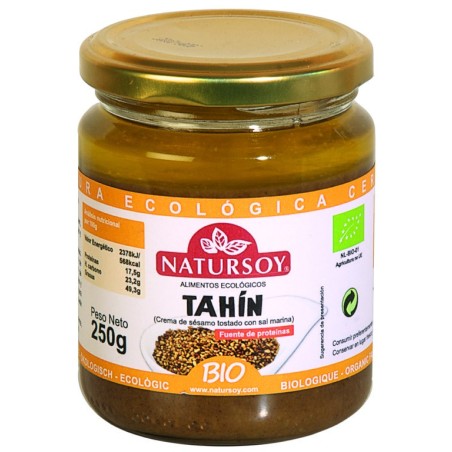 Tahin tostado BIO 250gr-Natursoy- crema de sesamo